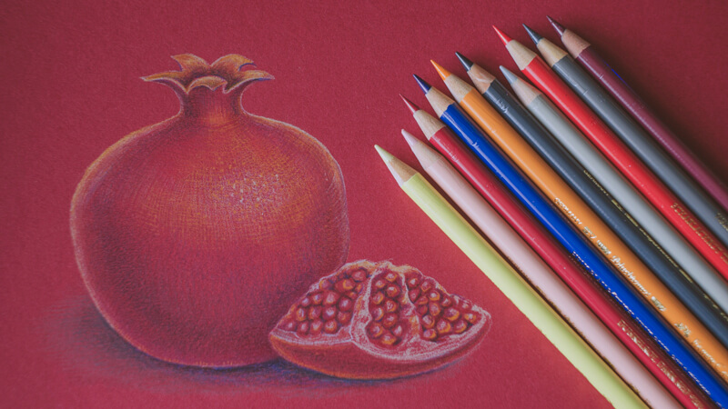 Try Something New with Colored Pencils - Drawing on Colored paper